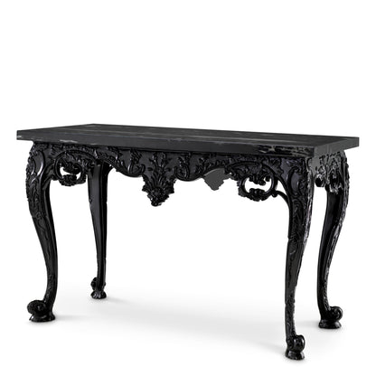 Black Console Table Cadwalader | Cabothousefurniture.com