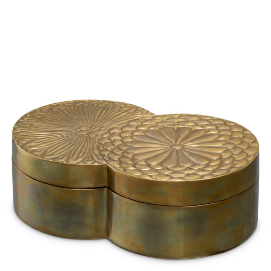 Antique Brass Box Meiji | Cabothousefurniture.com