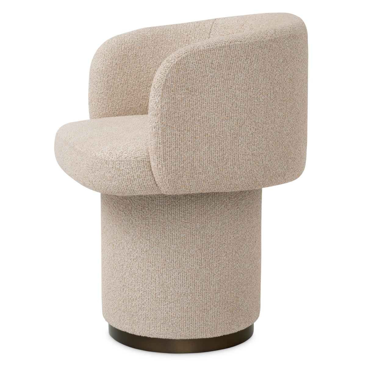 Beige Swivel Dining Chair Marly | Cabothousefurniture.com