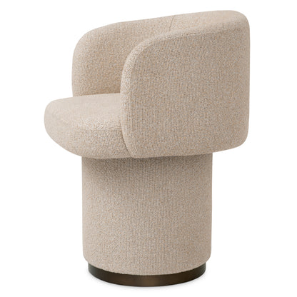 Beige Swivel Dining Chair Marly | Cabothousefurniture.com