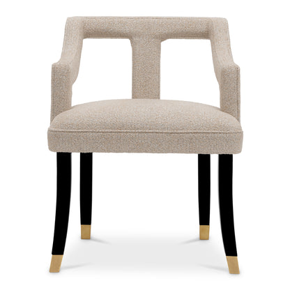 Beige Upholstered Dining Chair Roumier