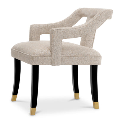 Beige Upholstered Dining Chair Roumier