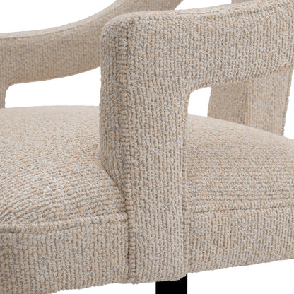 Beige Upholstered Dining Chair Roumier