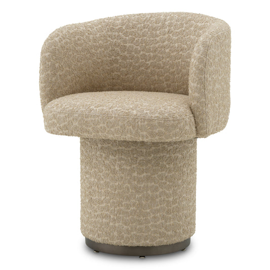 Beige Swivel Dining Chair Marly | Cabothousefurniture.com